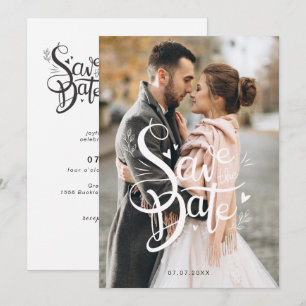 Cartes Pour Fêtes Annuelles Élégant Enregistrer la date de mariage Inviter