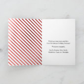 Cartes Pour Fêtes Annuelles Elégant et élégant Faux Foil Photo Joyeux Noël (Intérieur)