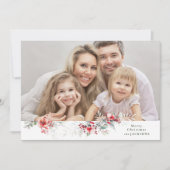 Cartes Pour Fêtes Annuelles Élégant feuillage de Noël (Devant)