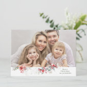 Cartes Pour Fêtes Annuelles Élégant feuillage de Noël (Debout devant)