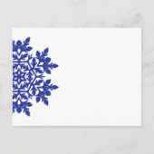 Cartes Pour Fêtes Annuelles Élégant flocon de neige (minuit) (Devant)