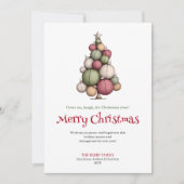 Cartes Pour Fêtes Annuelles Elegant funny Christmas tree greeting card (Devant)