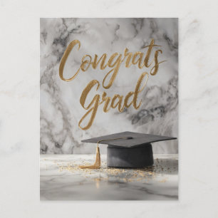 Cartes Pour Fêtes Annuelles Élégant "Grad Félicats" avec Cap Graduation