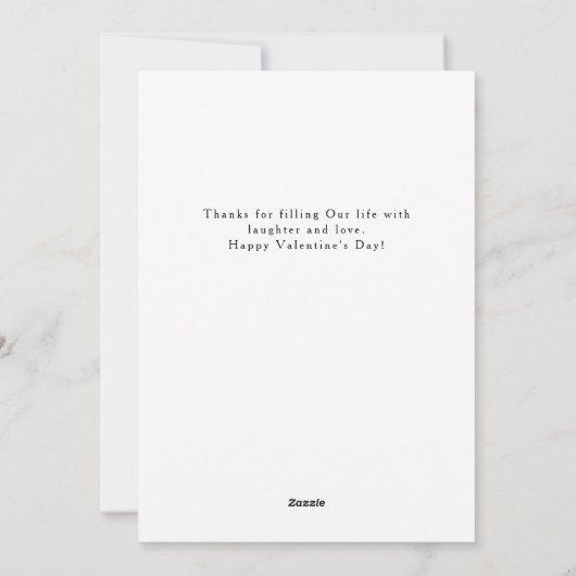 Cartes Pour Fêtes Annuelles Élégant Heureuse Sainte-Valentin des Coeurs rouges (Dos)