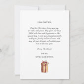 Cartes Pour Fêtes Annuelles Elégant Joyeux Arbre de Noël Non Photo (Dos)