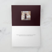 Cartes Pour Fêtes Annuelles Élégant Joyeux Jour de l'An Script 3 Photo Collage (Intérieur)