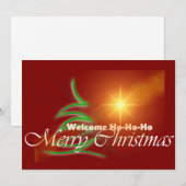 Cartes Pour Fêtes Annuelles Élégant Joyeux Noël (Devant / Derrière)