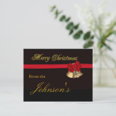 Cartes Pour Fêtes Annuelles Élégant Joyeux Noël (Debout devant)