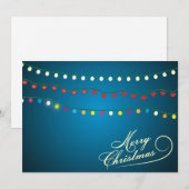 Cartes Pour Fêtes Annuelles Élégant Joyeux Noël (Devant / Derrière)