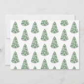 Cartes Pour Fêtes Annuelles Elégant Joyeux Noël aquarelle Chinoiserie (Dos)