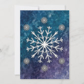 Cartes Pour Fêtes Annuelles Élégant Joyeux Noël Blanc Snowflake Famille (Devant)