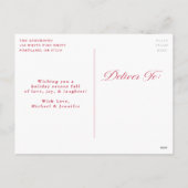 Cartes Pour Fêtes Annuelles Élégant Joyeux Noël Calligraphie Script Photo (Dos)