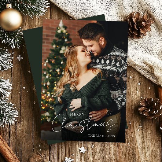 Cartes Pour Fêtes Annuelles Élégant Joyeux Noël Couple Photo
