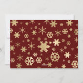 Cartes Pour Fêtes Annuelles Élégant Joyeux Noël Gold Photo Collage personnalis (Dos)