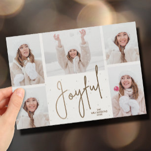 Cartes Pour Fêtes Annuelles Élégant Joyeux Noël Multi Photo