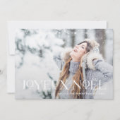 Cartes Pour Fêtes Annuelles Elegant Joyeux Noel | Une photo de Noël (Devant)