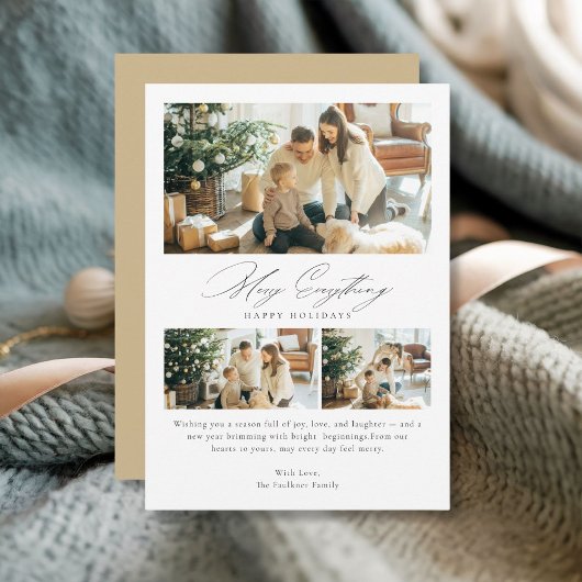 Cartes Pour Fêtes Annuelles Elégant Joyeux Tout 3 Photo Famille de Noël