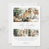 Cartes Pour Fêtes Annuelles Elégant Joyeux Tout 3 Photo Famille de Noël (Devant)