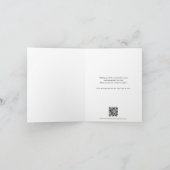 Cartes Pour Fêtes Annuelles Élégant logo Business Code QR Entreprise Noël (Intérieur)