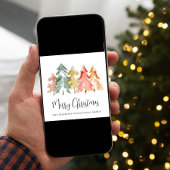 Cartes Pour Fêtes Annuelles Élégant logo d'entreprise QR Code Joyeux Noël
