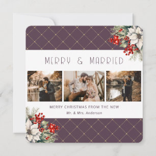 Cartes Pour Fêtes Annuelles Élégant mariage botanique violet