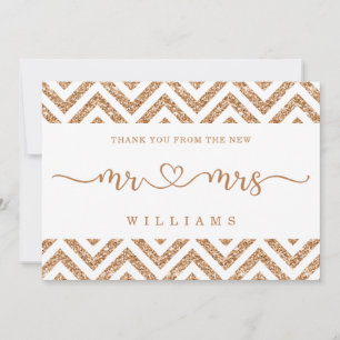 Cartes Pour Fêtes Annuelles Elégant Mariage Parties scintillant or Chevron Mer