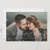 Cartes Pour Fêtes Annuelles Élégant Marié Noël 2 Photo (Devant)