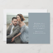 Cartes Pour Fêtes Annuelles Élégant Marié Noël 2 Photo (Dos)