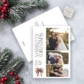 Cartes Pour Fêtes Annuelles Élégant marié Noël Red Bow Newlysée 3 Photo