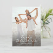 Cartes Pour Fêtes Annuelles Élégant Mele Kalikimaka Photo Noël (Debout devant)