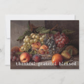 Cartes Pour Fêtes Annuelles Elégant Merci Gratuit Bienheureux Fruit D'Automne (Devant)