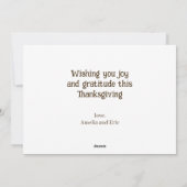 Cartes Pour Fêtes Annuelles Elégant Merci Gratuit Bienheureux Fruit D'Automne (Dos)