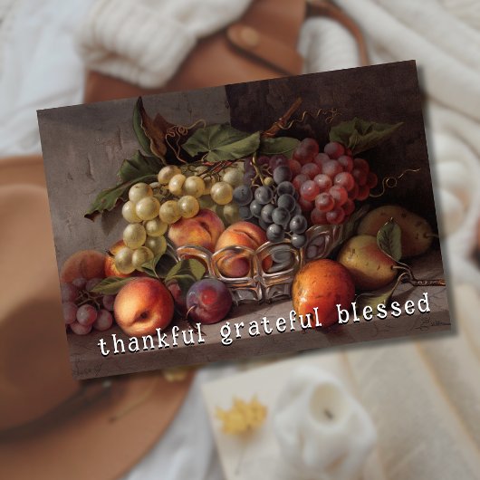 Cartes Pour Fêtes Annuelles Elégant Merci Gratuit Bienheureux Fruit D'Automne