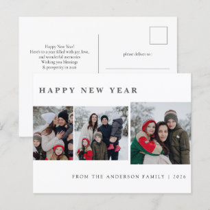 Cartes Pour Fêtes Annuelles Élégant Mini Nouvel An Cheers Famille 3 Photo