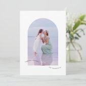 Cartes Pour Fêtes Annuelles Élégant minimal Arc photo élégant le plus heureux (Debout devant)