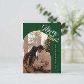 Cartes Pour Fêtes Annuelles Elegant Minimal Christmas | Modern Family 1 Photo (Debout devant)