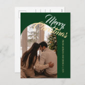 Cartes Pour Fêtes Annuelles Elegant Minimal Christmas | Modern Family 1 Photo (Devant / Derrière)