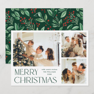 Cartes Pour Fêtes Annuelles Élégant minimaliste Joyeux Noël 3 Photo