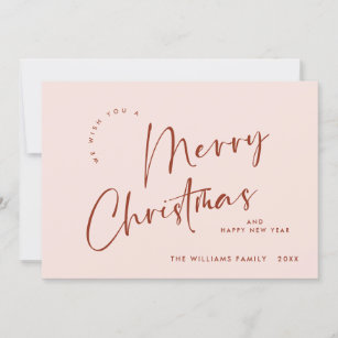 Cartes Pour Fêtes Annuelles Élégant minimaliste Joyeux voeux de Noël