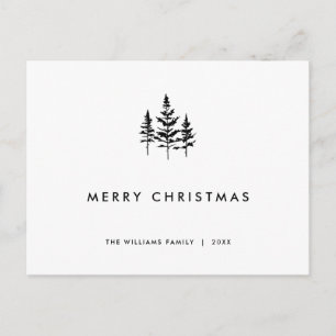 Cartes Pour Fêtes Annuelles Élégant minimaliste Joyeux voeux de Noël