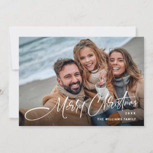 Cartes Pour Fêtes Annuelles Élégant minimaliste moderne Joyeux Noël 3 Photo