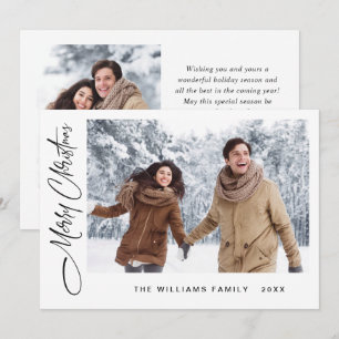 Cartes Pour Fêtes Annuelles Élégant minimaliste moderne Noël 2 photo