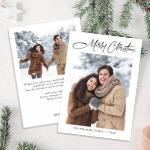 Cartes Pour Fêtes Annuelles Élégant minimaliste moderne Noël 2 photo