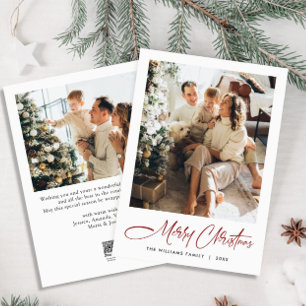 Cartes Pour Fêtes Annuelles Élégant minimaliste moderne Noël 2 photo
