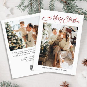Cartes Pour Fêtes Annuelles Élégant minimaliste moderne Noël 2 photo
