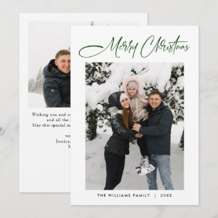 Cartes Pour Fêtes Annuelles Élégant minimaliste moderne Noël 2 photo