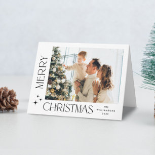 Cartes Pour Fêtes Annuelles Élégant minimaliste moderne Noël 3 photo