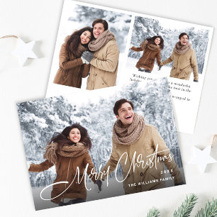 Cartes Pour Fêtes Annuelles Élégant minimaliste moderne Noël 3 photo