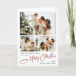 Cartes Pour Fêtes Annuelles Élégant minimaliste moderne Noël 5 photo