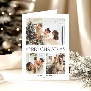 Cartes Pour Fêtes Annuelles Élégant minimaliste moderne Noël 5 photo